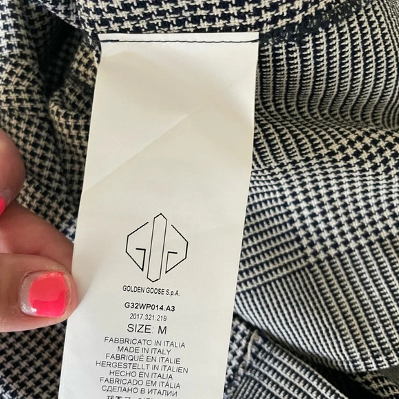 Golden Goose Armida plaid side fringe pants - Picture 9 of 10